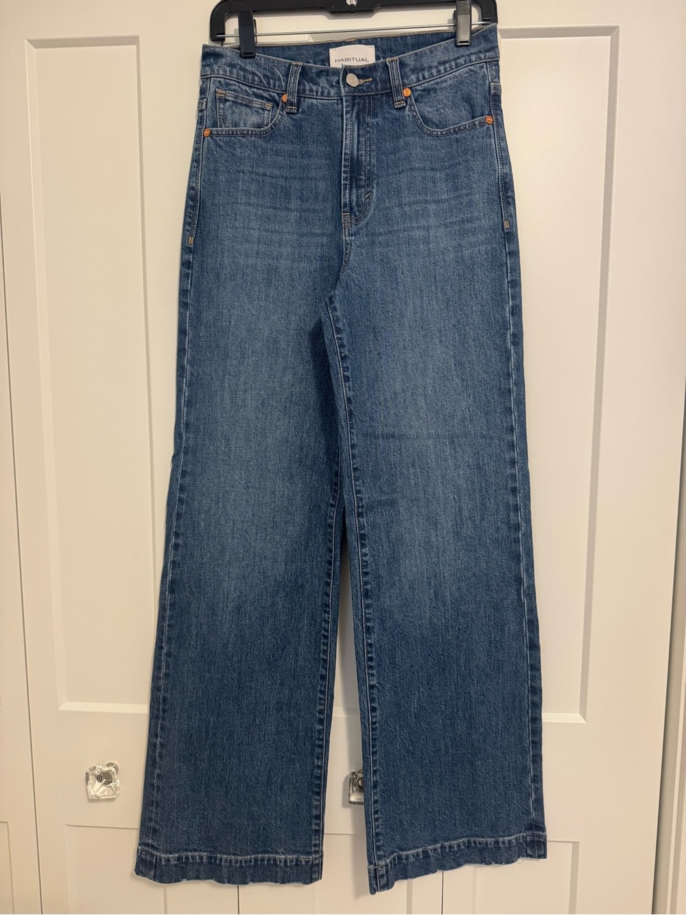 Habitual Medium Blue Wide-Leg Jeans